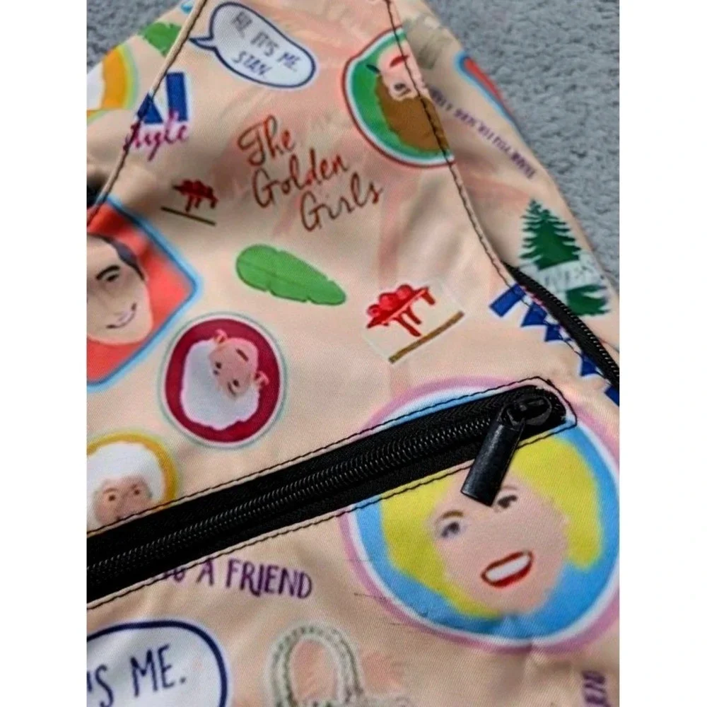 The Golden Girls Character Print Crossbody Sling Bag Backpack ~ Adjustable